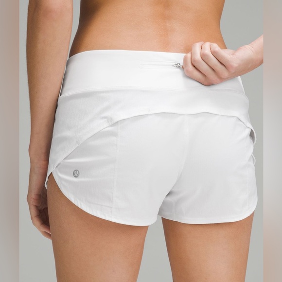 Lululemon NEW with tags speed up 2.5” inseam shorts in white size 8 - Picture 9 of 9